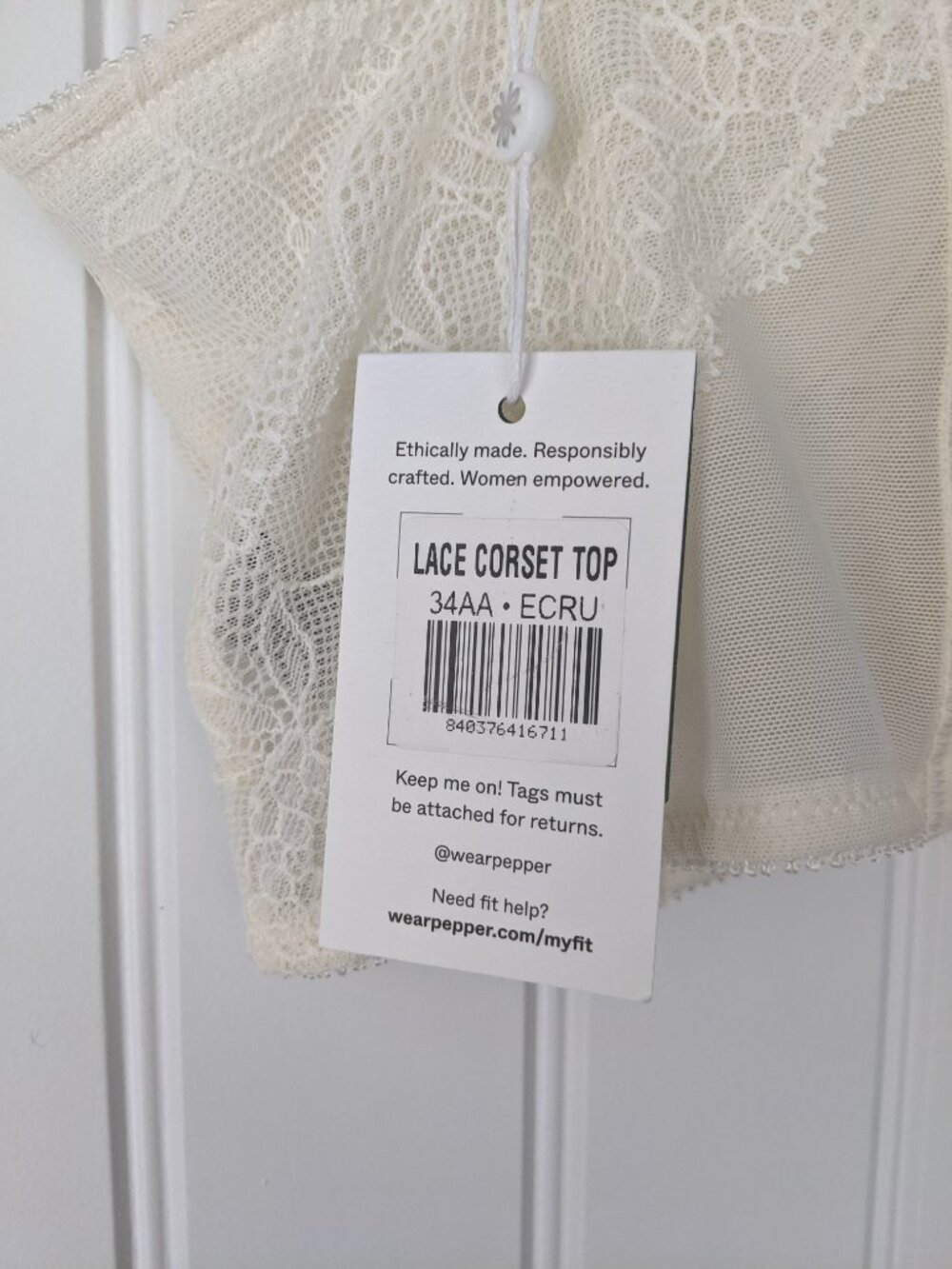 Two Pepper Lace Corset Tops NWT - Picture 3 of 8